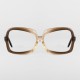 Lunettes vintage femme oversize marron café marque DDDOC -  années 70