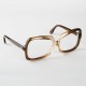 Lunettes vintage femme oversize marron café marque DDDOC -  années 70