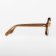 Lunettes vintage femme oversize marron café marque DDDOC -  années 70