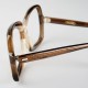 Lunettes vintage femme oversize marron café marque DDDOC -  années 70