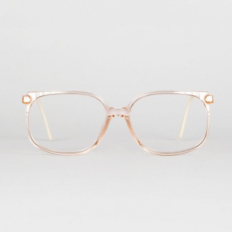 Monture vintage de la marque Essilor blanches et dorées années 80