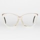 Lunettes vintage femme Actuell Couture forme papillon grise années 80