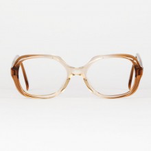 Lunettes vintage femme Metzler – Ambre translucide – années 70