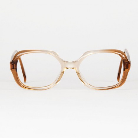 Lunettes vintage femme Metzler – Ambre translucide – années 70