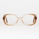 Lunettes vintage femme Metzler – Ambre translucide – années 70