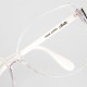 Lunettes vintage Silhouette hip hop pour femme blanches oversize années 80