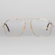 Lunettes vintage Zeiss homme papy style dorées – forme aviator