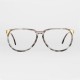 Lunettes vintage Hip hop mixte grises mouchetées et jaune 