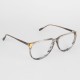 Lunettes vintage Hip hop mixte grises mouchetées et jaune 