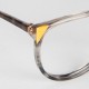 Lunettes vintage Hip hop mixte grises mouchetées et jaune 