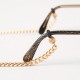 Chaine de lunettes vintage dorée 80’s