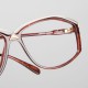 Lunettes vintage Silhouette femme écailles marron et dorées - années 80