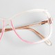 Lunettes vintage Hip Hop « Renaissance » roses et blanches, années 80