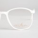 Lunettes vintage monochrome blanc Chic Optic années 80