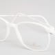 Lunettes vintage monochrome blanc Chic Optic années 80