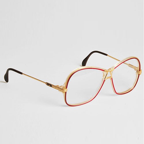 Lunettes Vintage Papillon Style Années 80 - Monture Or Rouge Demi-monture - Allemagne