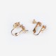 Boucles d'oreilles vintage étoile doré années 70