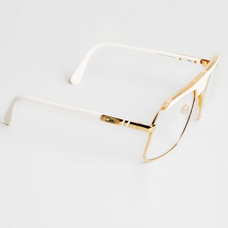 Cazal 730 - Lunettes Cazal blanches et or – Neuves de Stock – Vintage 70/80 