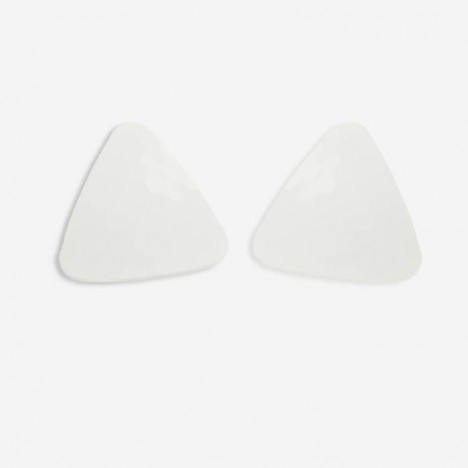 Boucles d'oreilles vintage triangle blanc année 70
