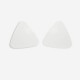 Boucles d'oreilles vintage triangle blanc année 70