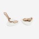 Boucles d'oreilles vintage triangle blanc année 70