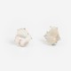 Boucles d'oreilles vintage nacre années 70