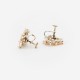 Boucles d'oreilles vintage nacre années 70