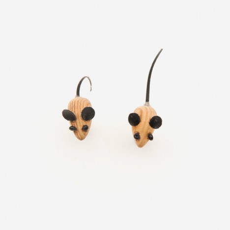 Boucles d'oreilles vintage souris supa-kitsch années 80