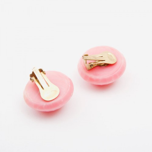 Boucles D'oreilles Fantaisie Vintage - Style Années 60/70 - Occasion - Bon état Général