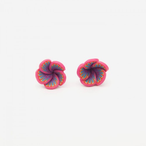 Boucles D'oreilles Vintage CHANTAL THOMAS – Résine, Plaqué Or, Occasion Très Bon état