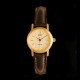 Montre Casio vintage dorée cuir marron pour femmes - LTP-1095Q9A