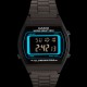 Casio B640WB-2BEF - Montre casio rétro futuriste noire et bleue - B640