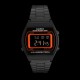 Casio B640WB-4BEF - Montre Casio rétro futuriste noire et orange - Casio B640