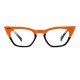 Lunettes Spitfire DAXX noires et orange verres transparents