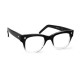 Lunettes Spitfire MX1 noires et verres transparents pour femmes 