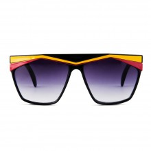 Lunettes de soleil Spitfire Vivian style hip-hop années 80 rouge et jaune