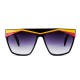 Lunettes de soleil Spitfire Vivian style hip-hop années 80 rouge et jaune