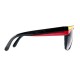 Lunettes de soleil Spitfire Vivian style hip-hop années 80 rouge et jaune