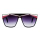 Lunettes de soleil Spitfire Vivian style hip-hop années 80 rouge et argent