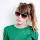 Lunettes Spitfire hip-hop Rethink marron et dorées style 80's