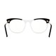 Monture Spitfire Whipscross noire pour femme - verres transparents