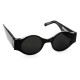Lunettes Spitfire rondes Underwhelmed noires solaires
