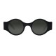 Lunettes Spitfire rondes Underwhelmed noires solaires