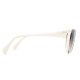 Lunettes de soleil vintage Filos blanches avec strass 