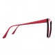 Lunettes Vintage Hip Hop Optiline bordeaux et strass 