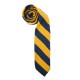 Cravate vintage College slim bleue et jaune années 70