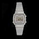 Casio LA670WEA-7EF - Montre Casio vintage acier et cadran gris