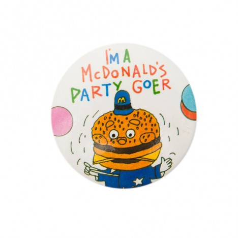 Badge vintage anniversaire Mac Do