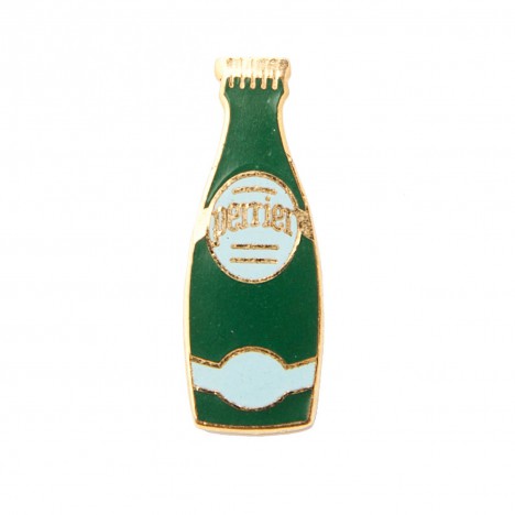 Pin's vintage Bouteille Perrier bleu 80's