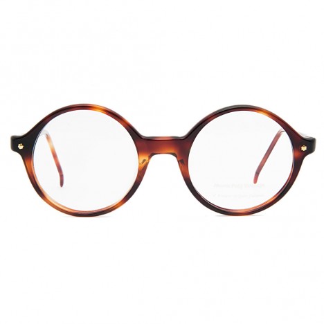 Lunettes rondes vintage écailles marron